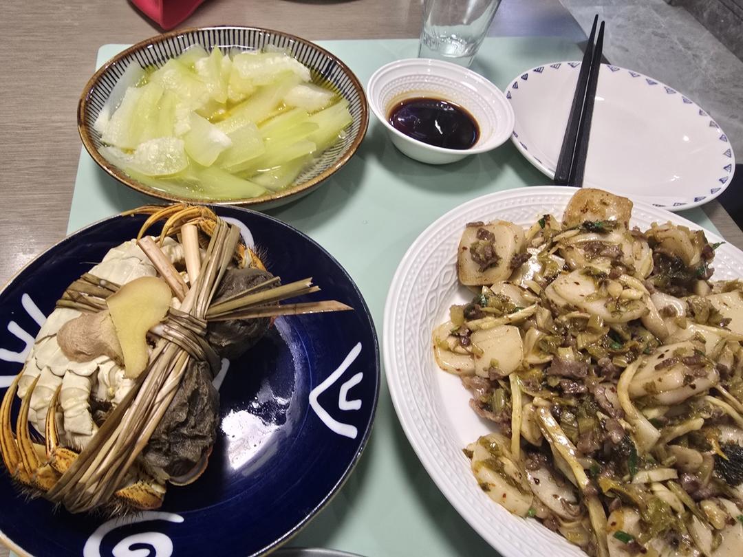 雪菜肉丝炒年糕