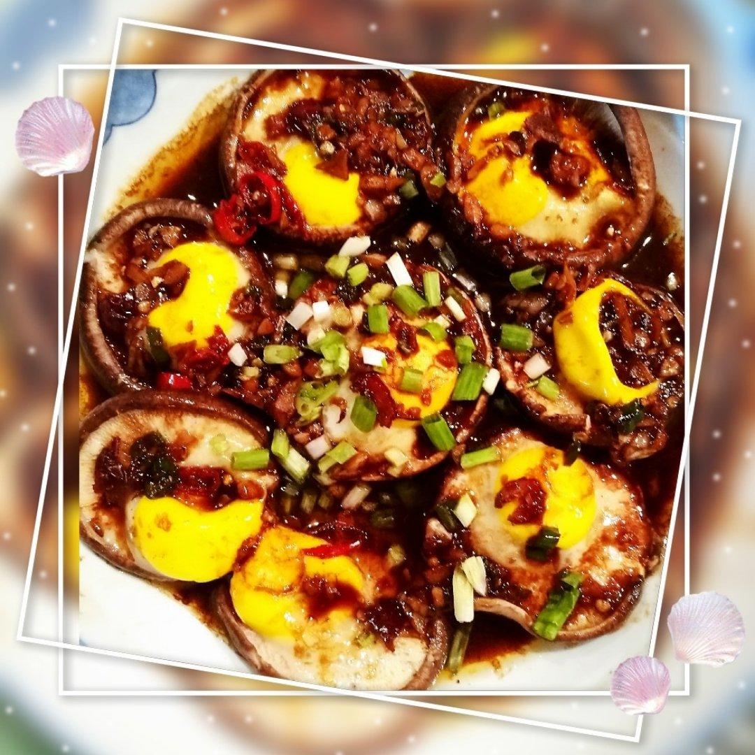 鹌鹑蛋蒸香菇
