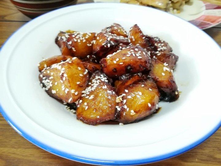 可乐土豆￨盘子都舔干净了