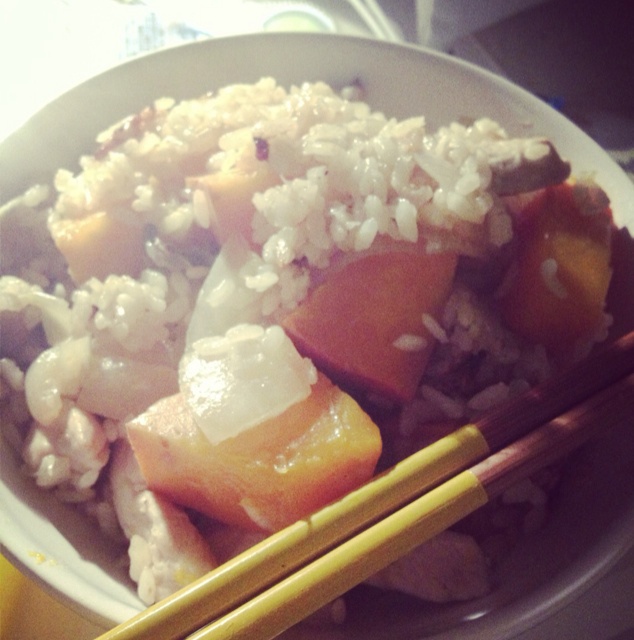 南瓜鸡肉饭