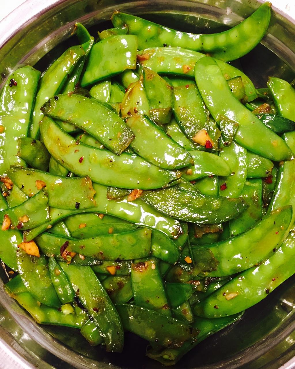 你菜到家了做的清炒豌豆荚