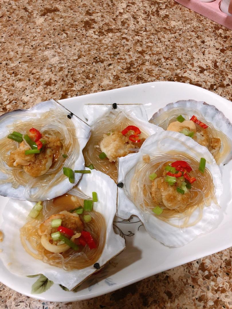 蒜蓉粉丝蒸扇贝