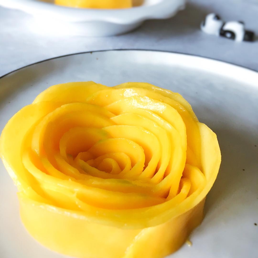 一顺呀做的芒果玫瑰花