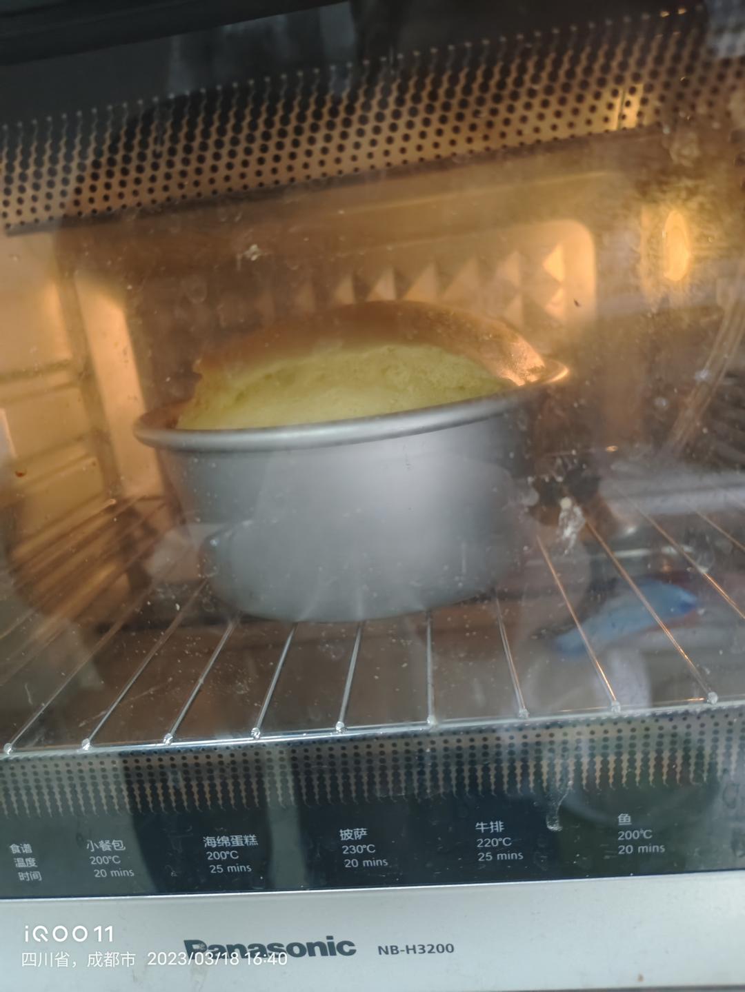 超柔软6寸戚风蛋糕(附8寸配方)零失败 超详细‼️含操作视频