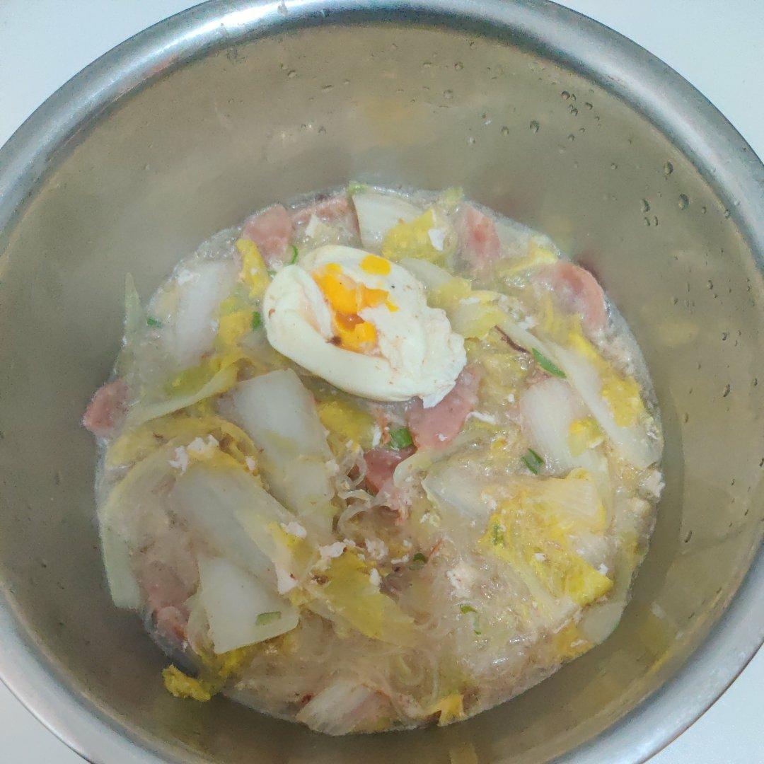 娃娃菜粉丝煲，低卡又鲜美