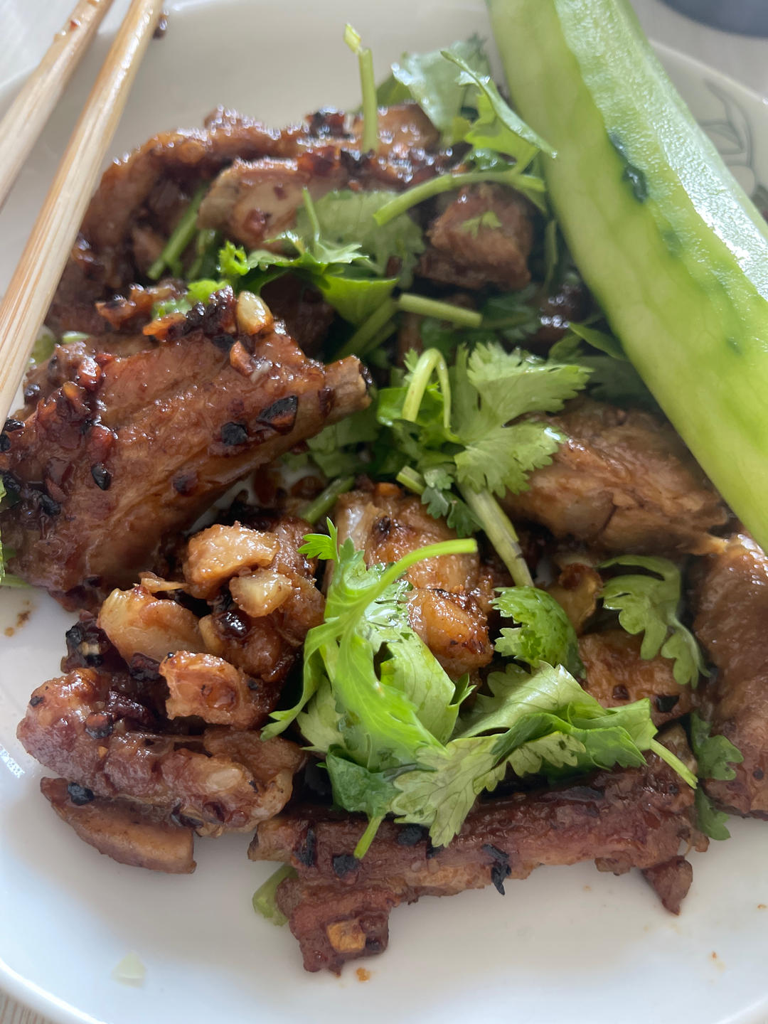 一骨三吃的蒜香排骨