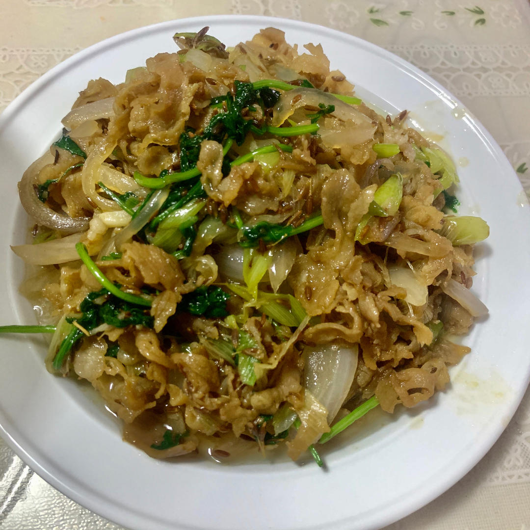 孜然羊肉片