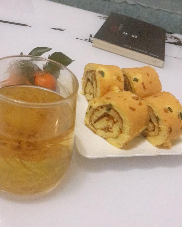 香葱肉松蛋糕卷