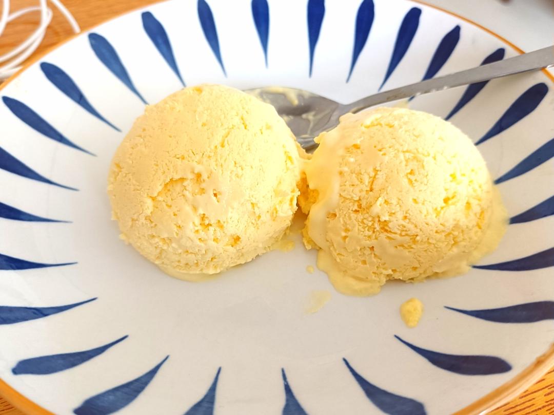 无冰渣！无蛋黄，比哈根达斯还好吃的芒果冰淇淋