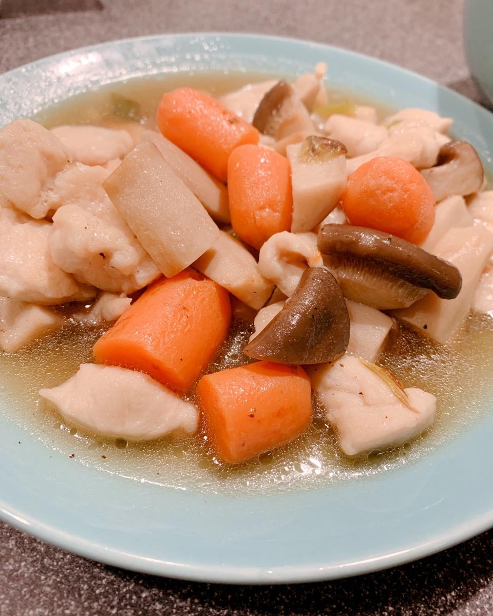 鸡肉杏鲍菇盐煮