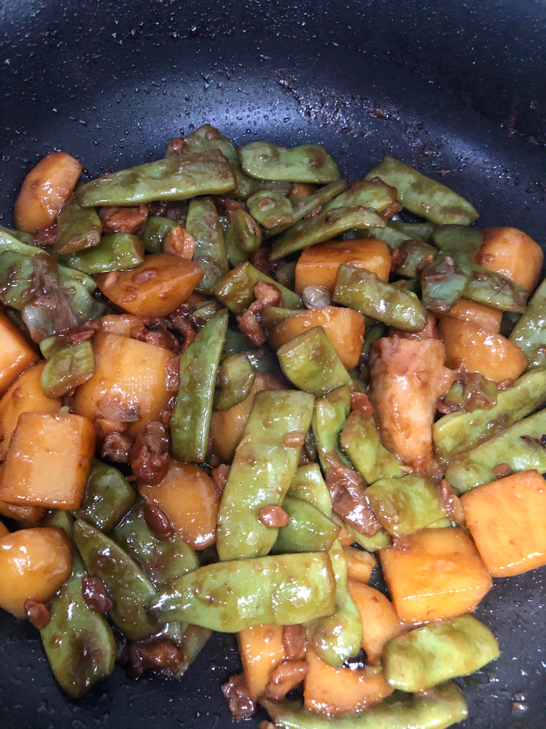 油豆角炖土豆（纯素）