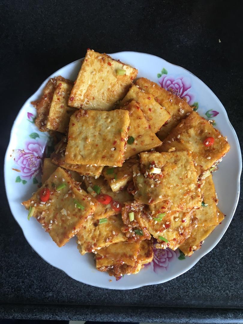 香煎孜然豆腐
