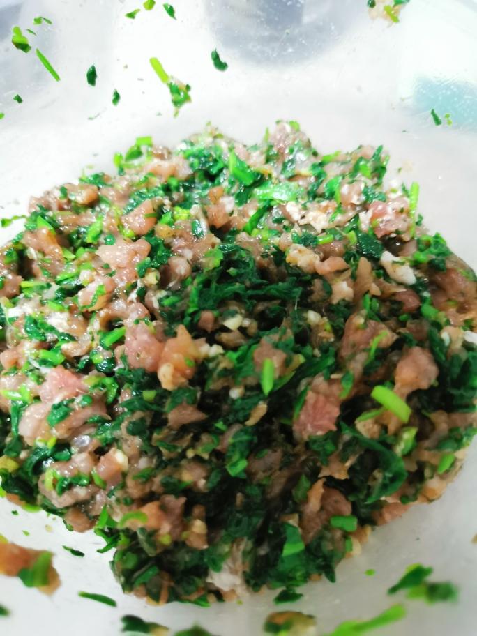 猪肉荠菜馅的做法