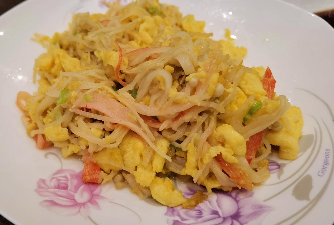 金针菇炒蛋