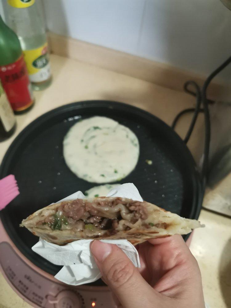 葱花牛肉饼