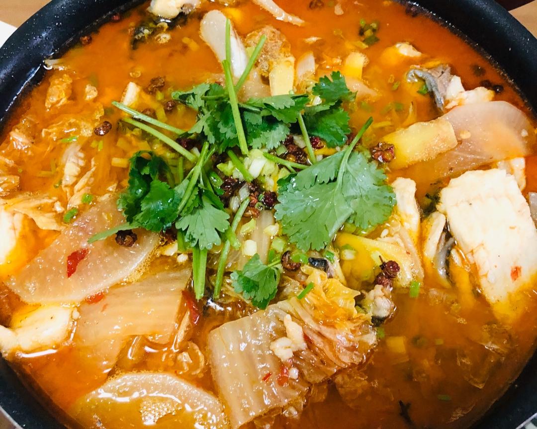 不用鱼佐料的酸菜鱼