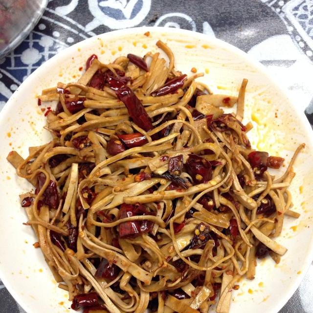 辣炒干豆腐丝