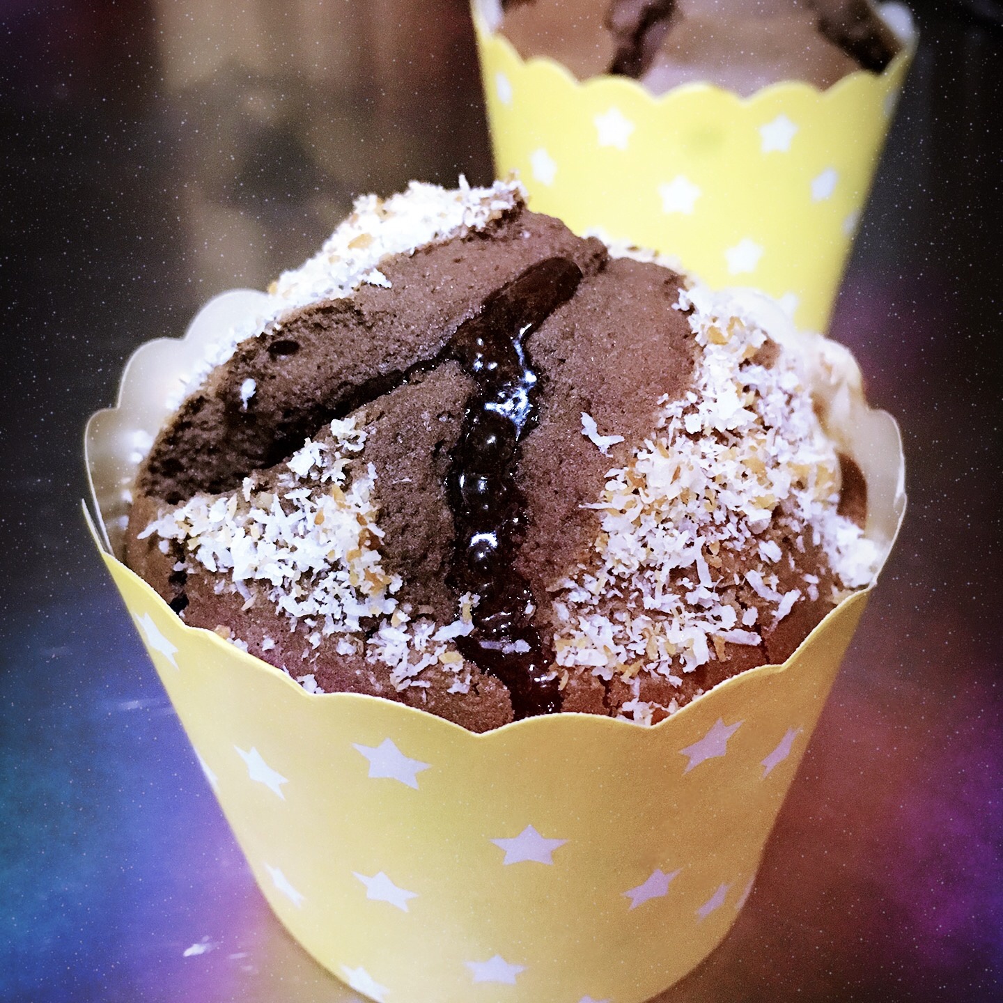 巧克力夹心麦芬纸杯蛋糕[预拌粉版本]