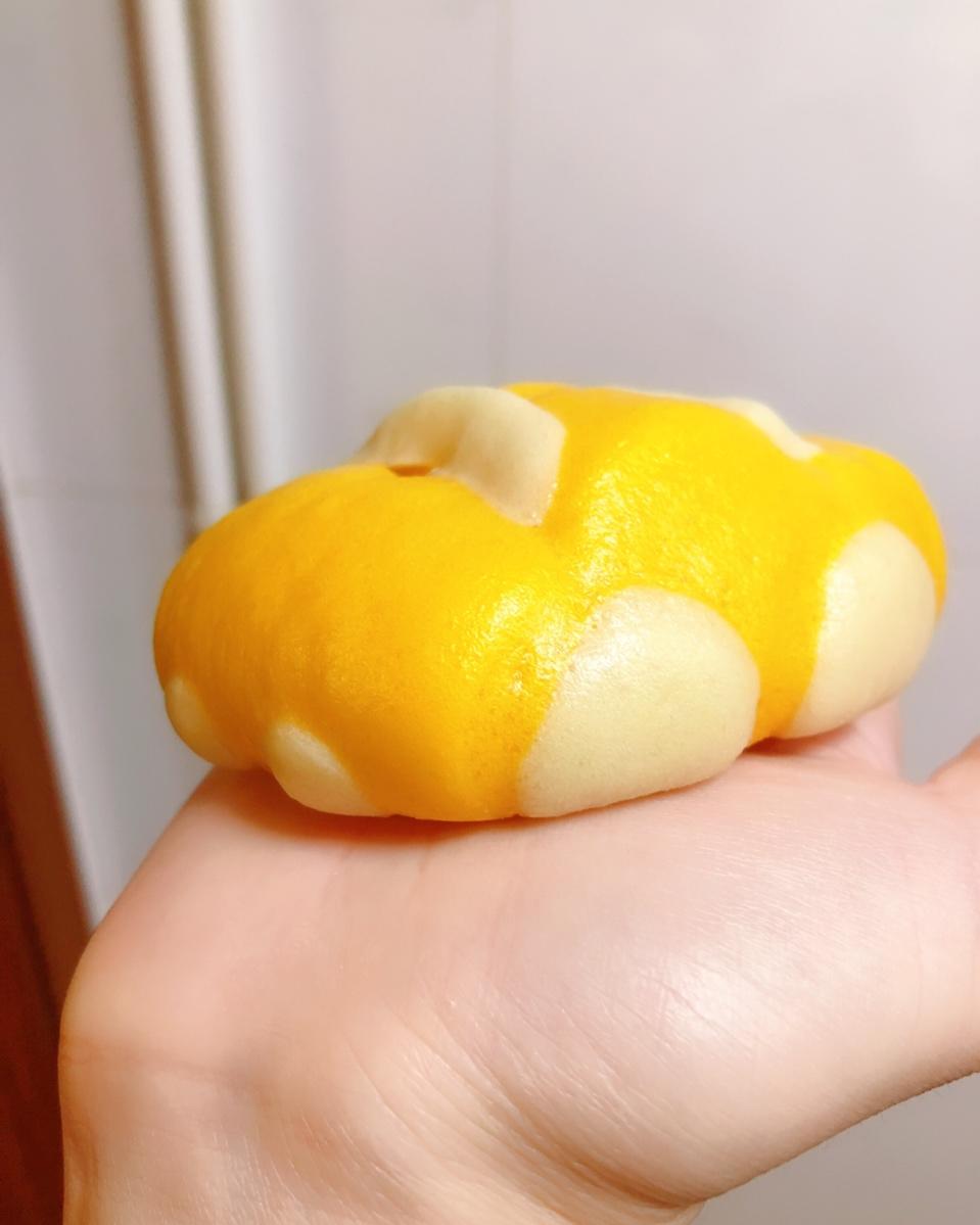 卡通刀切馒头系列之——小汽车南瓜馒头