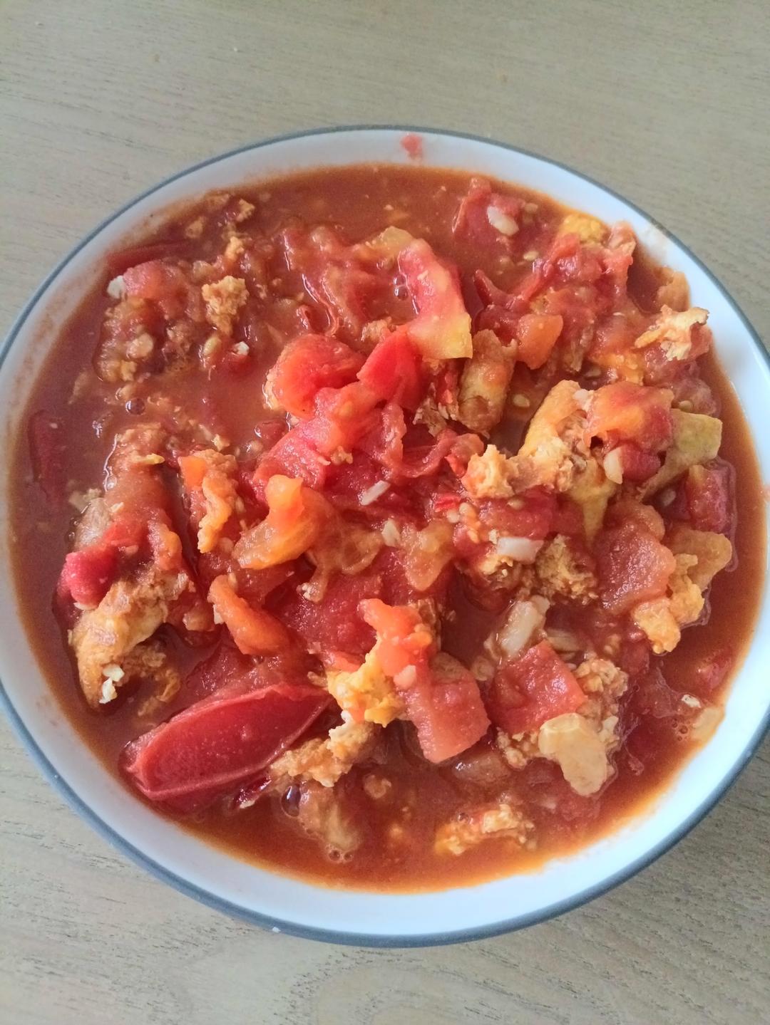 孩子最爱的（适合拌饭）的番茄炒蛋