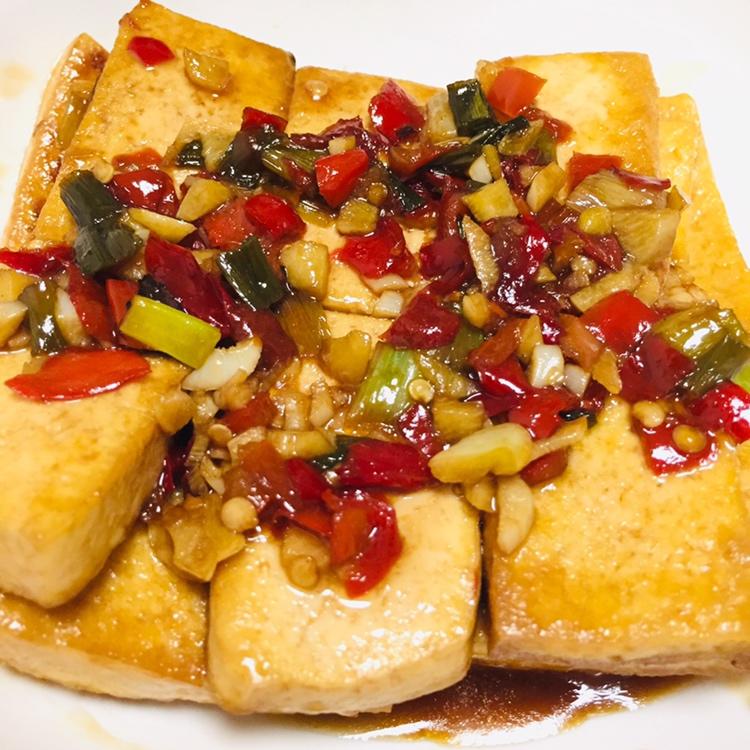 鱼香煎豆腐