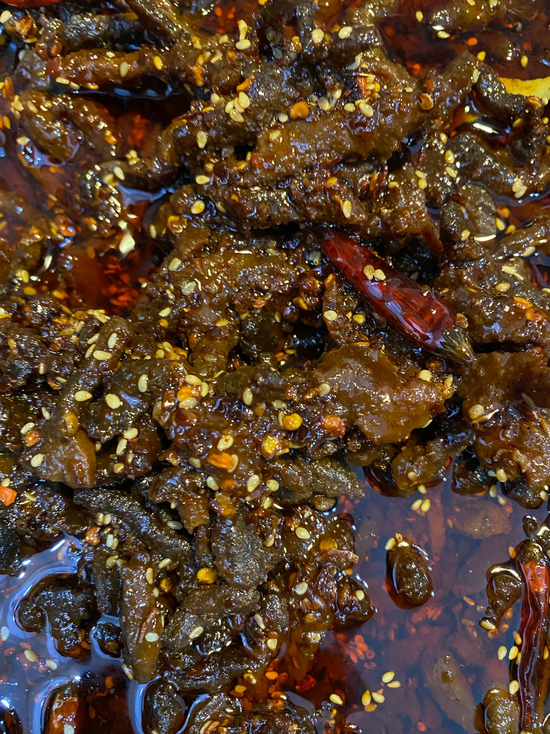 零嘴☺️越嚼越香的“麻辣牛肉干”