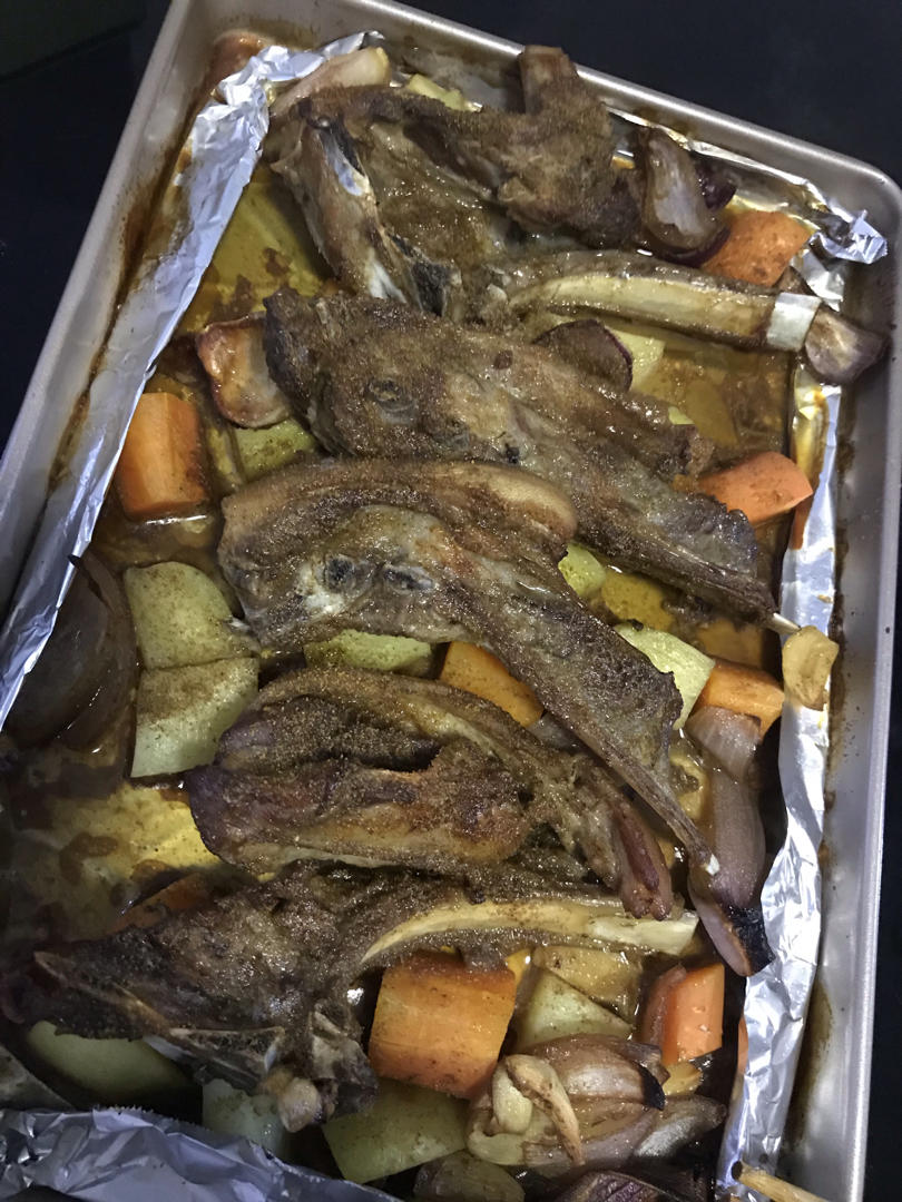 超好吃的烤羊排烤箱版