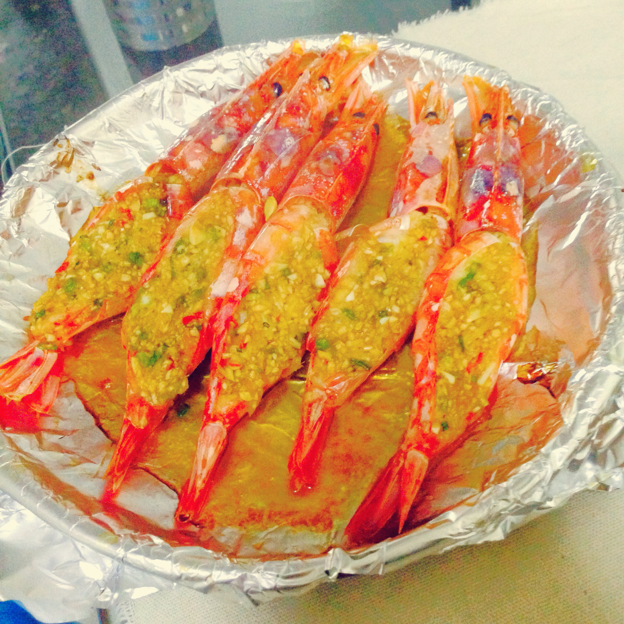 蒜蓉烤阿根廷红虾
