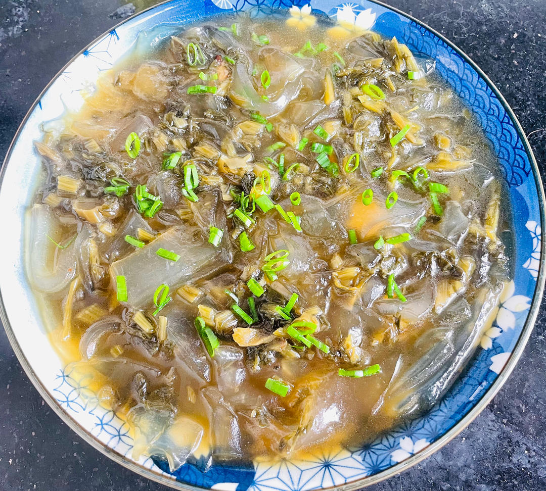 粉皮烧咸菜
