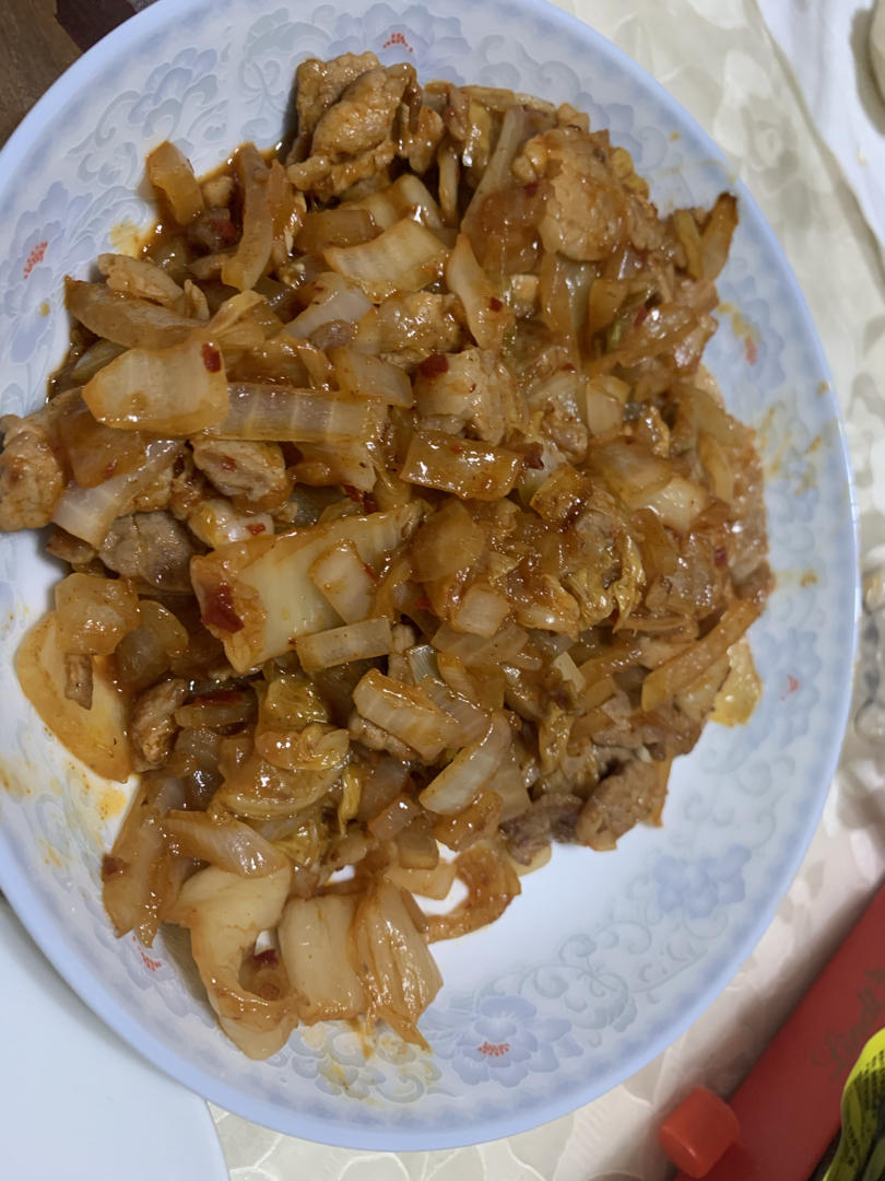 秘制泡菜炒五花肉