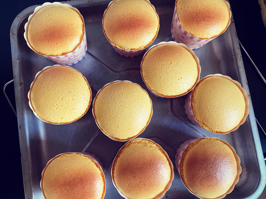 纸杯蛋糕 8寸戚风蛋糕的量