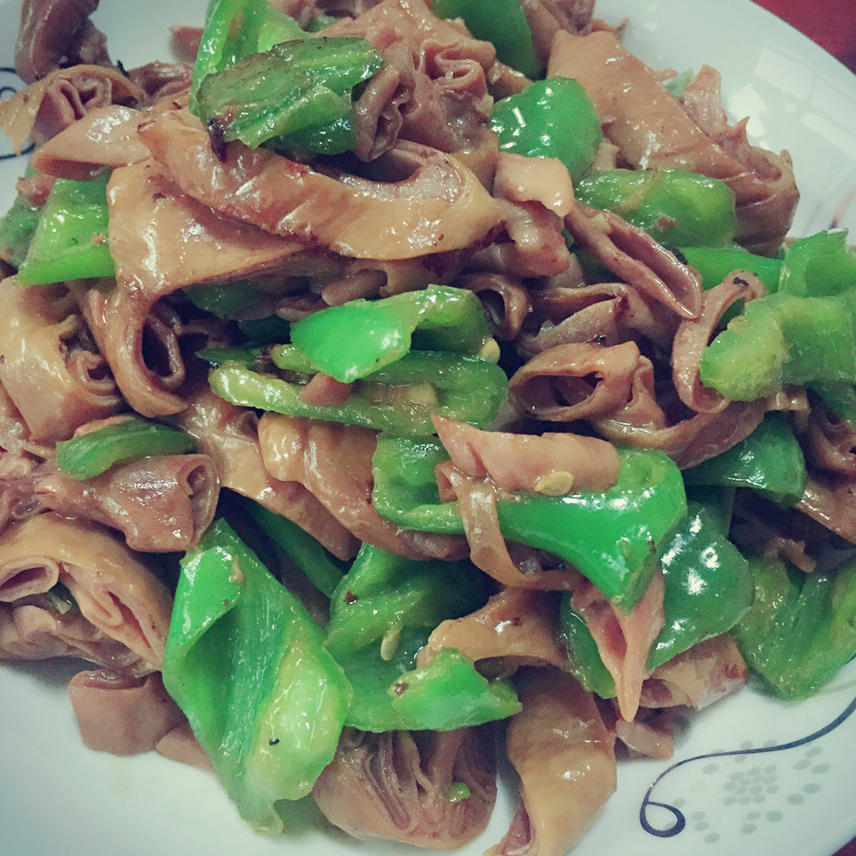 尖椒炒肥肠