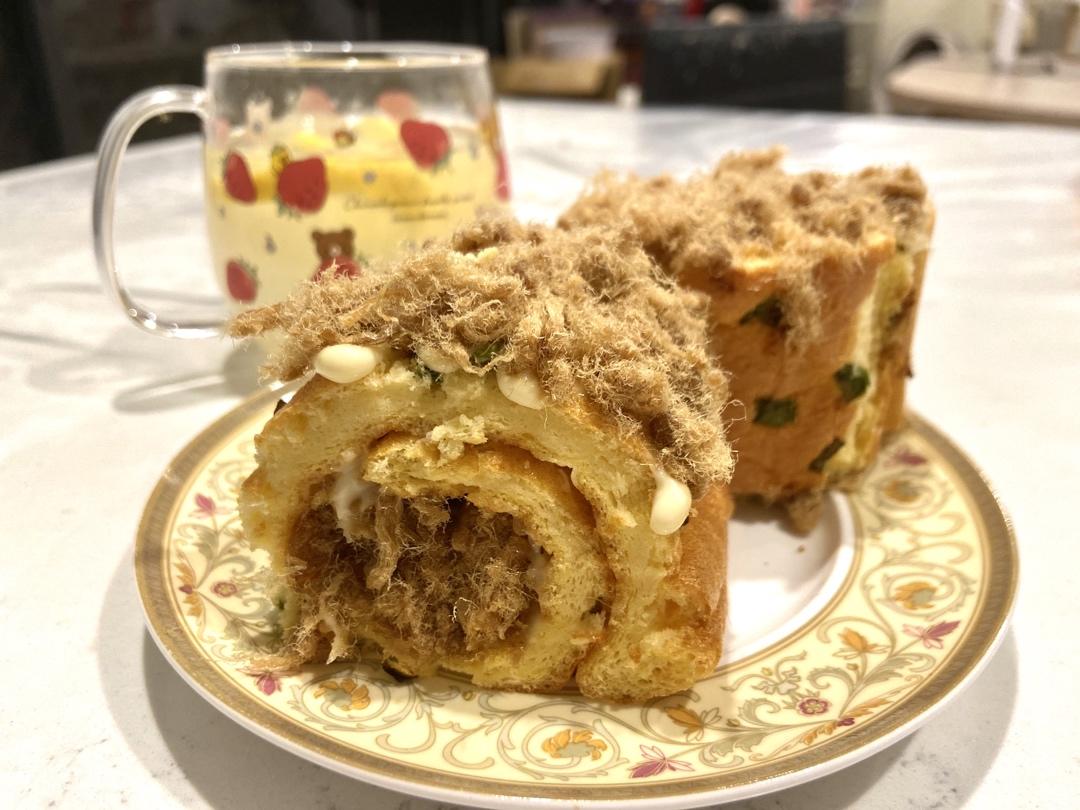 香葱肉松肥蛋糕卷～