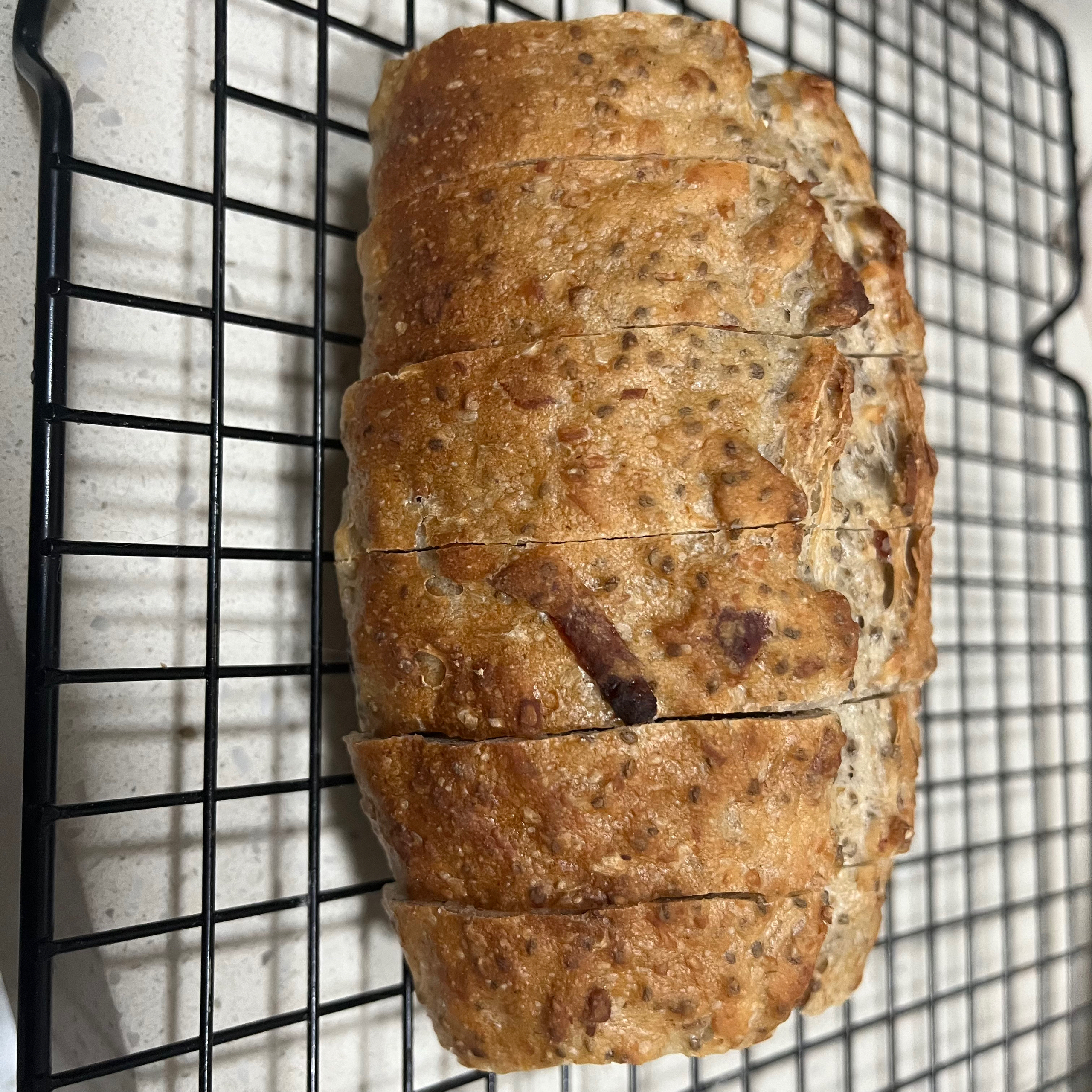家用烤箱也能烤出好吃的欧包-多谷物面包