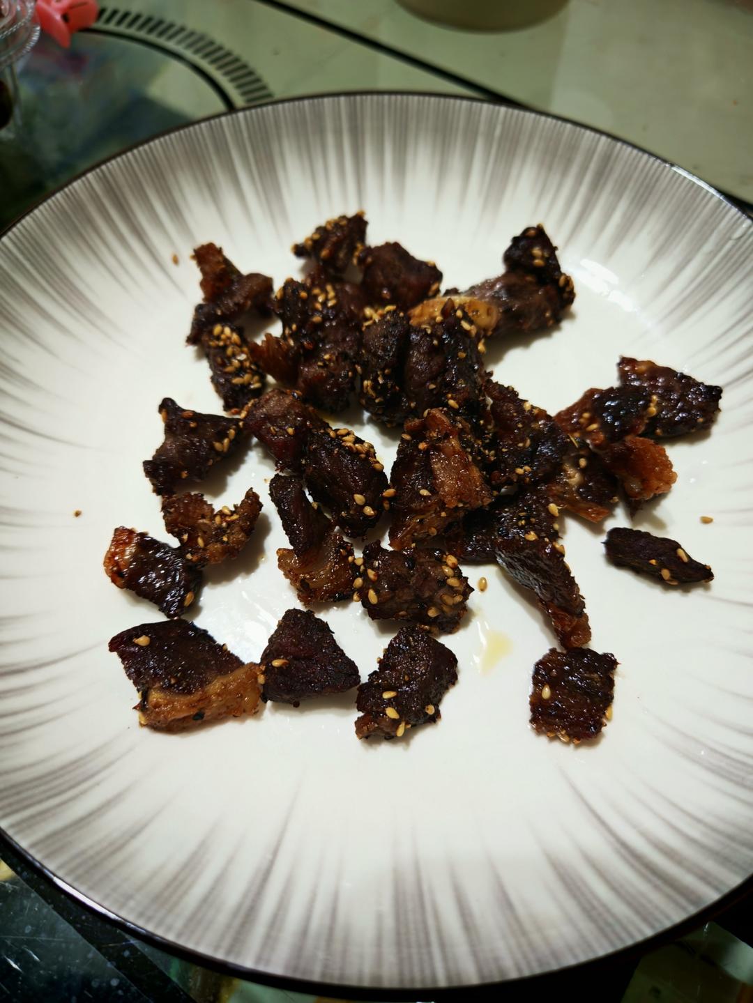 午餐-空气炸锅孜然牛肉粒