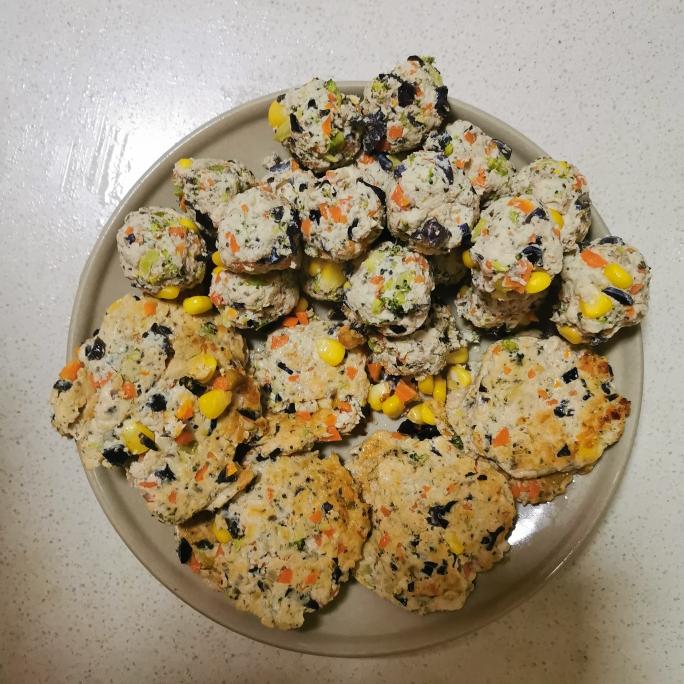 鸡胸肉杂蔬丸|不含淀粉|减脂必备|消耗鸡胸肉的一百种方法