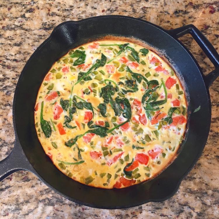 菠菜烘蛋烤箱版