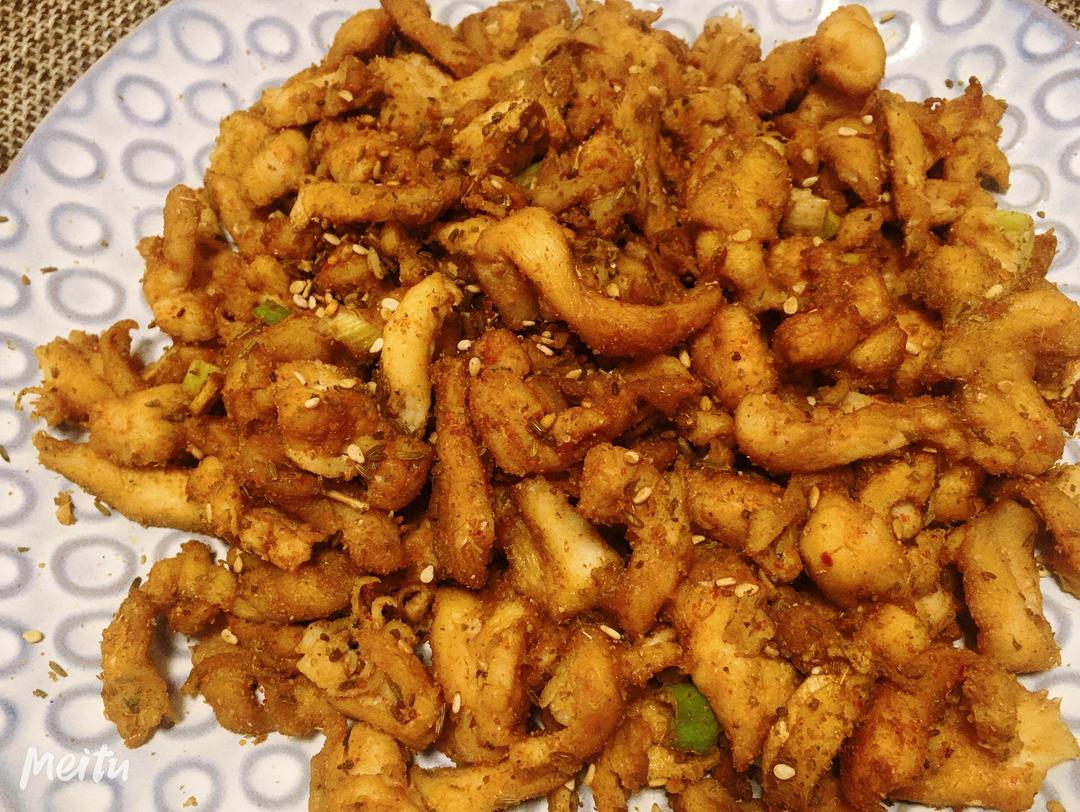 低脂低卡❗️能吃出烧烤味的 孜然鸡肉条