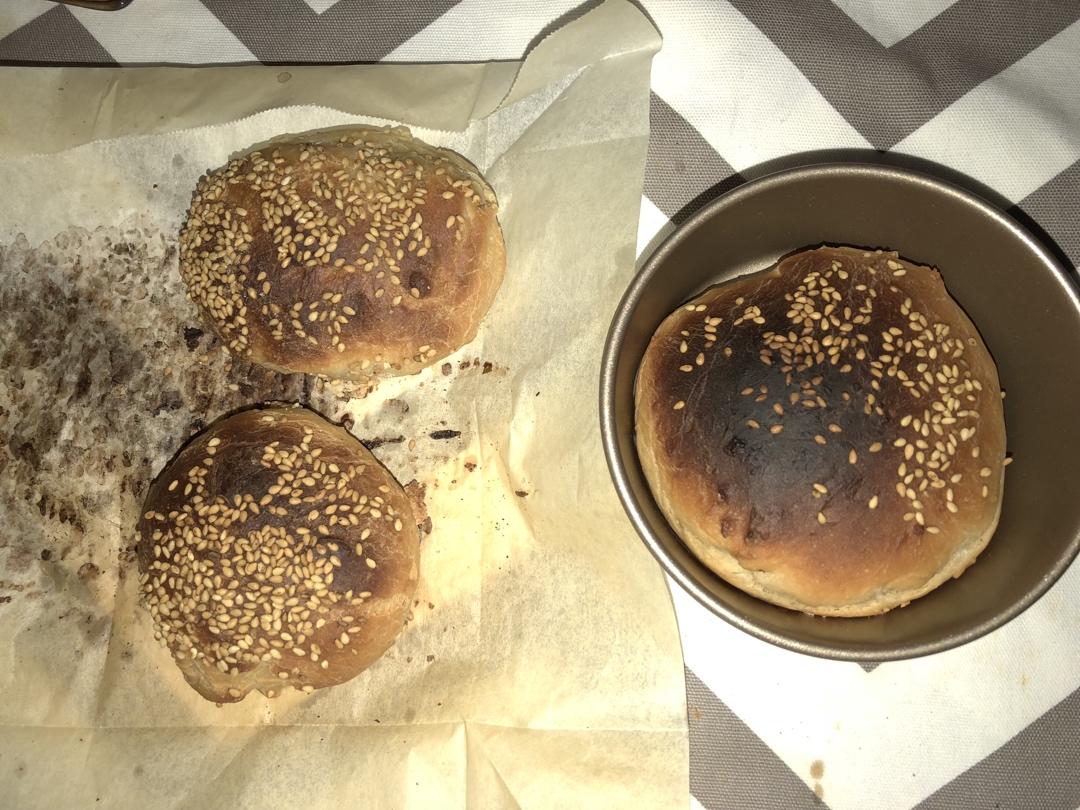 免揉全麦汉堡坯