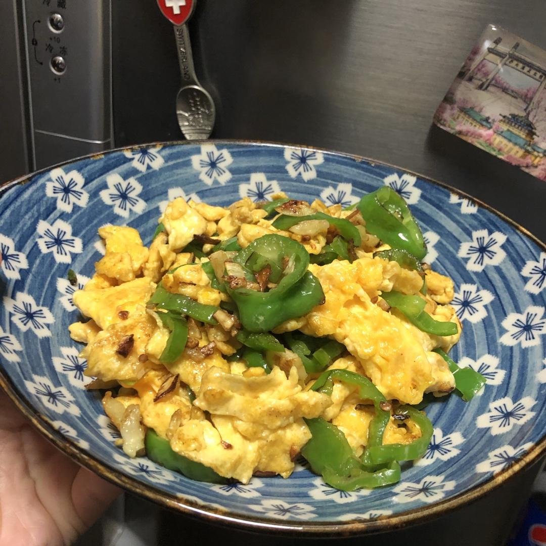 厨师长教你：“青椒炒鸡蛋”的家常做法 ,非常下饭