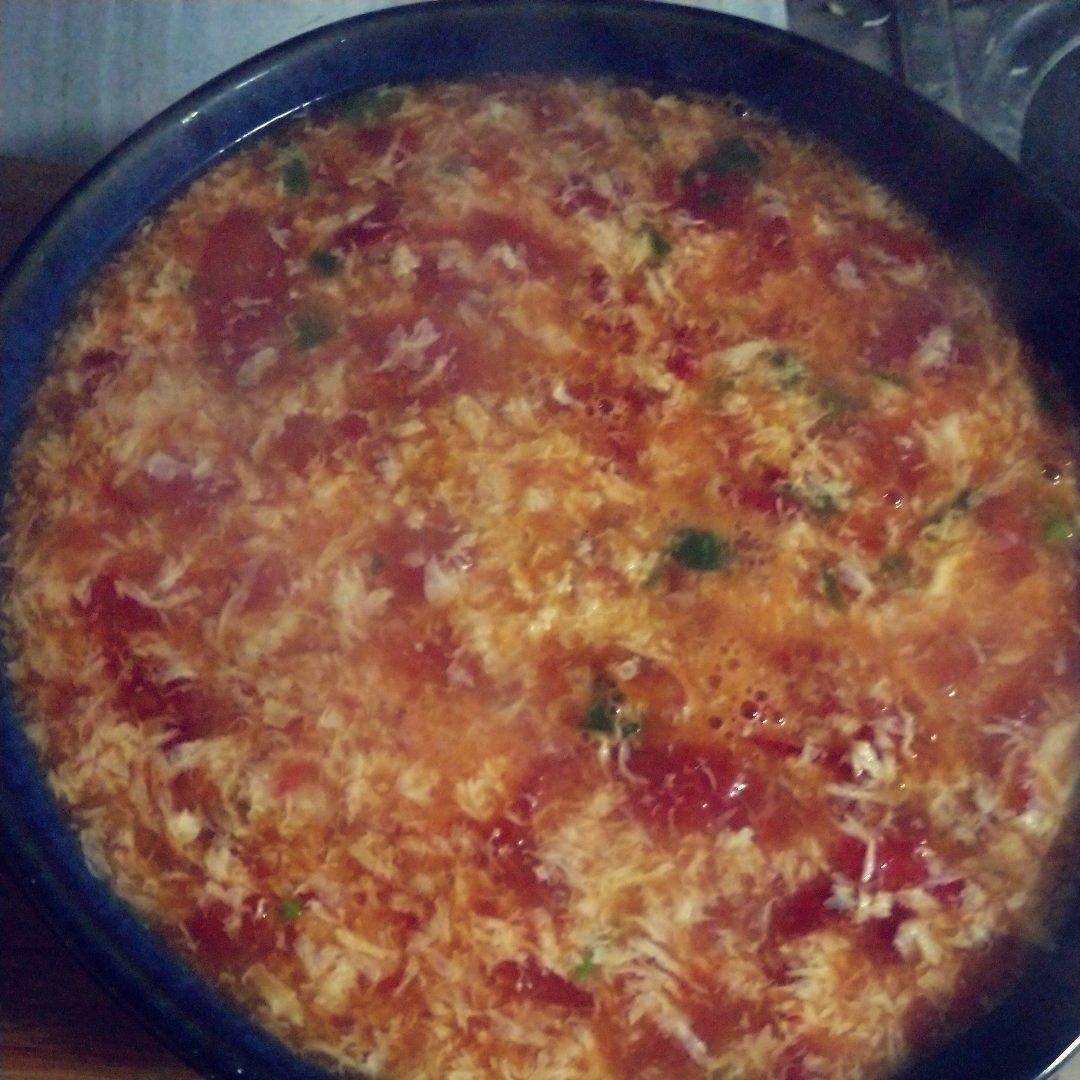 西红柿蛋汤（无油夏天必备）