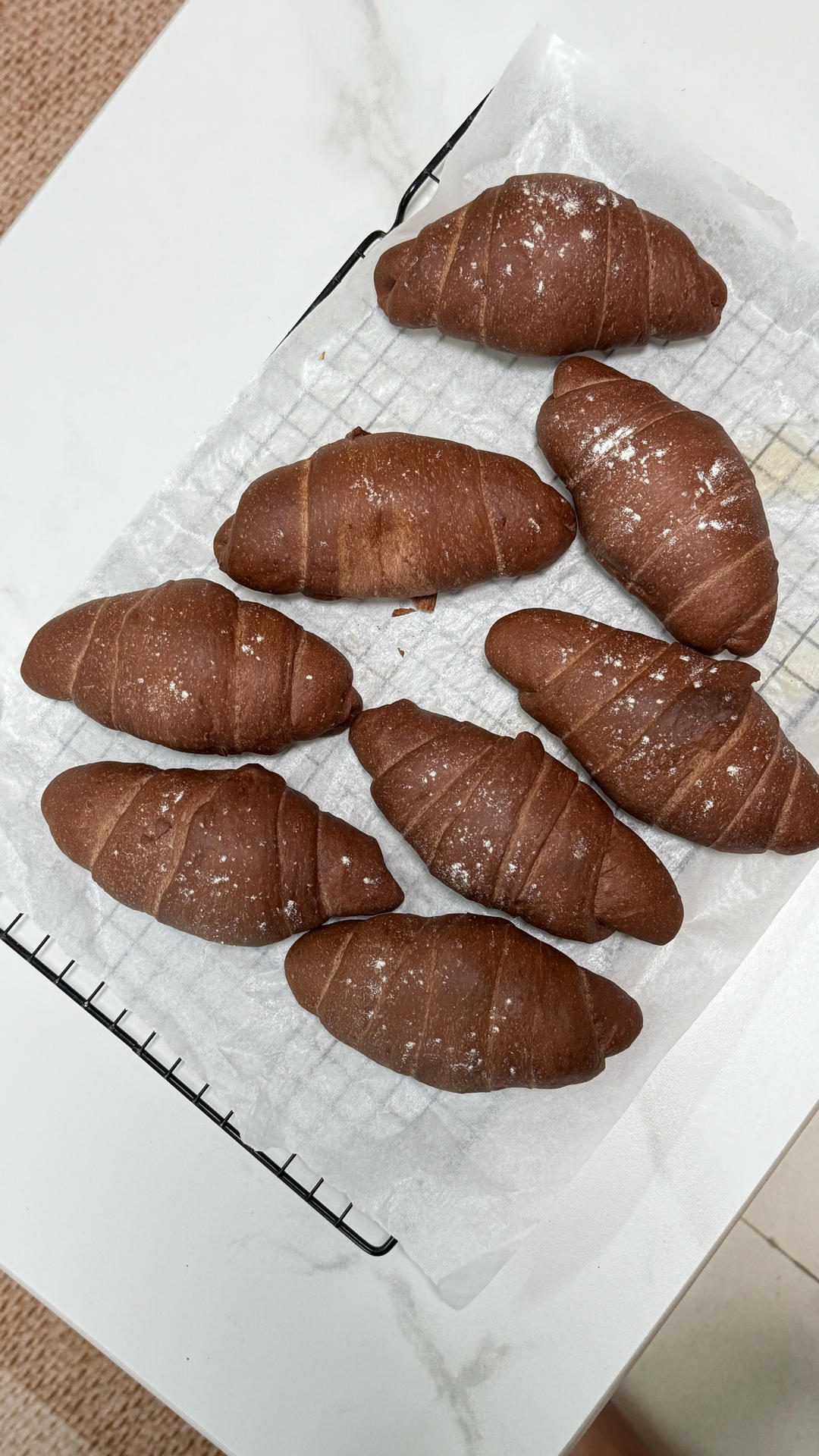 巧克力牛角面包