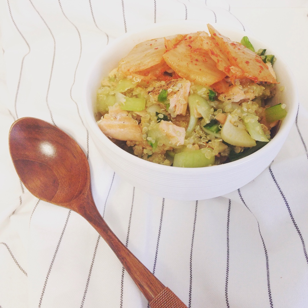 【健康三餐】藜麦三文鱼炒饭