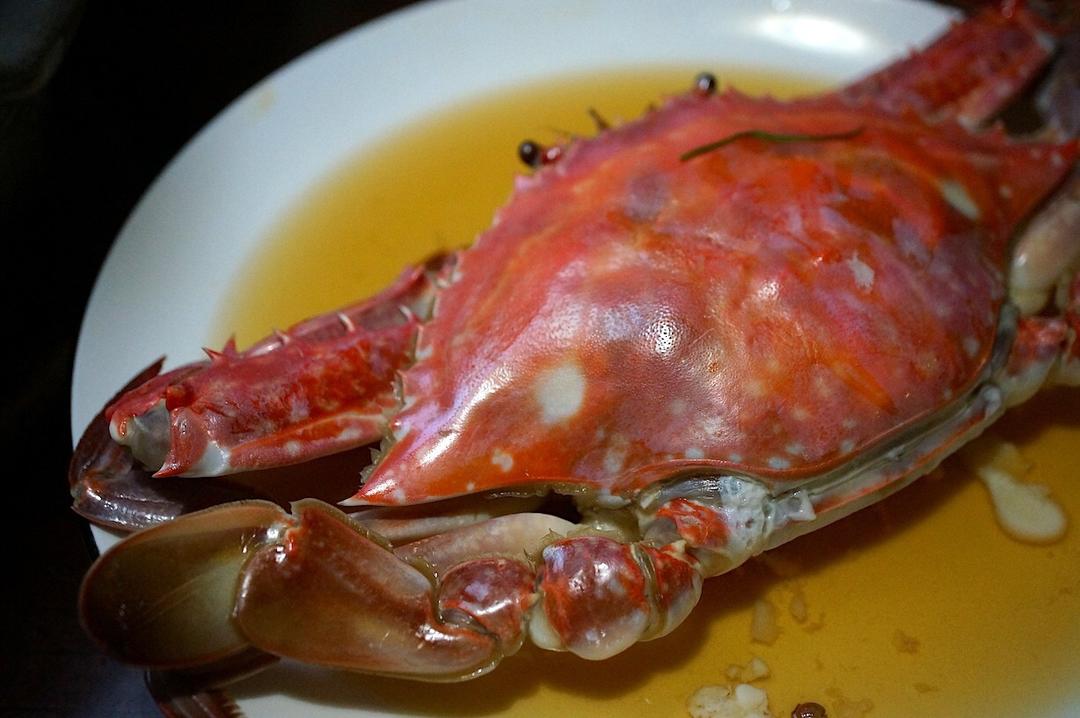 花雕酒花椒蒸梭子蟹