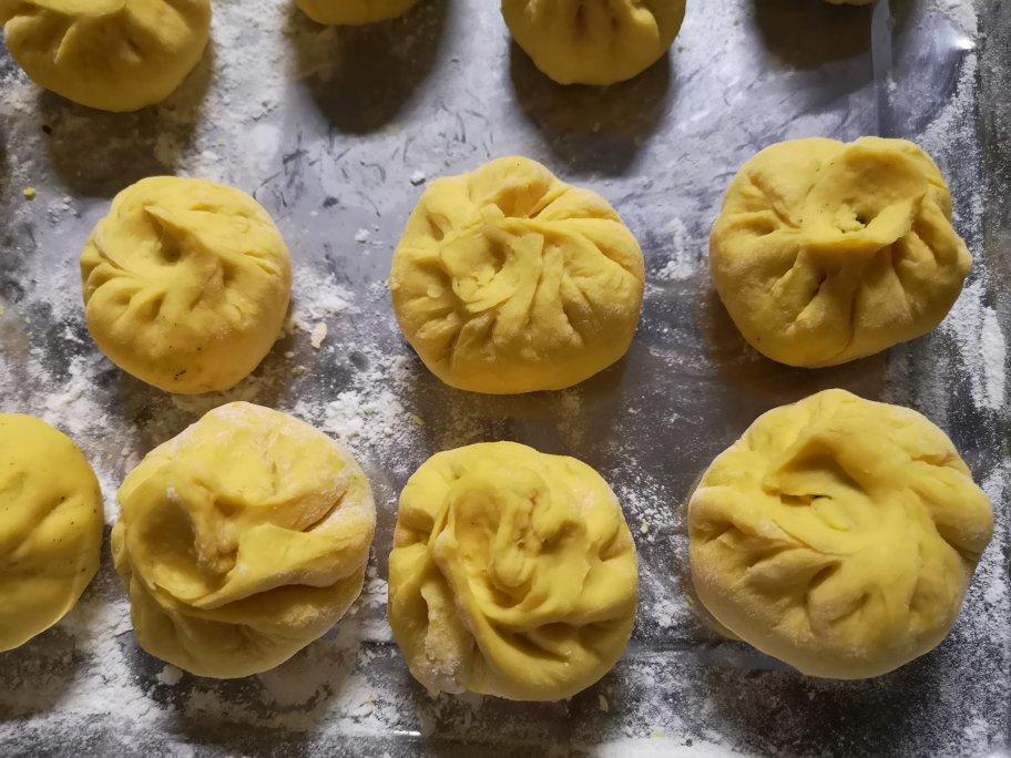 黑芝麻馅不流沙包子