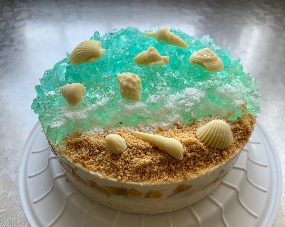 菜鸟也会的6寸海洋慕斯