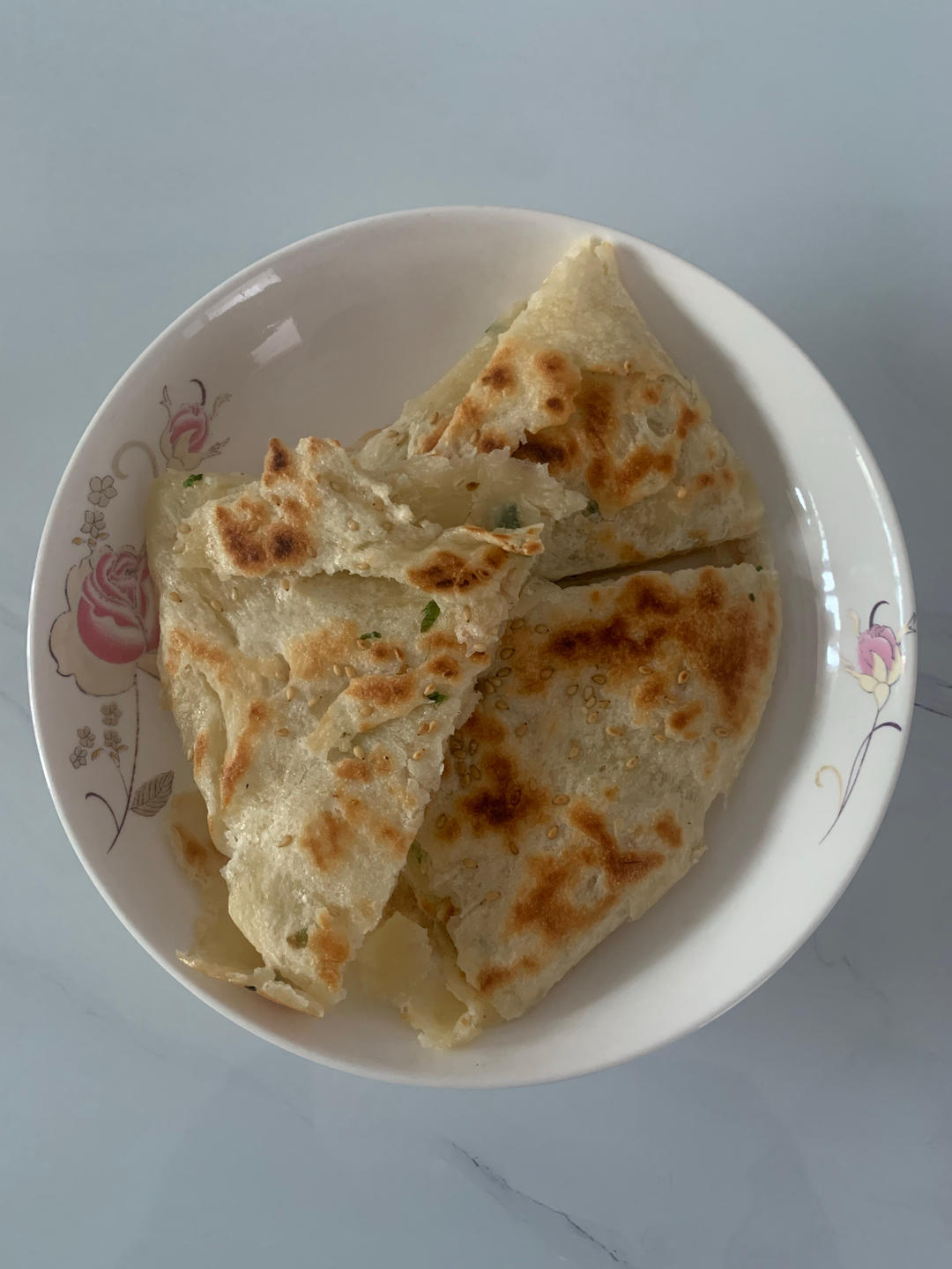 老上海羌饼（发面葱花饼）