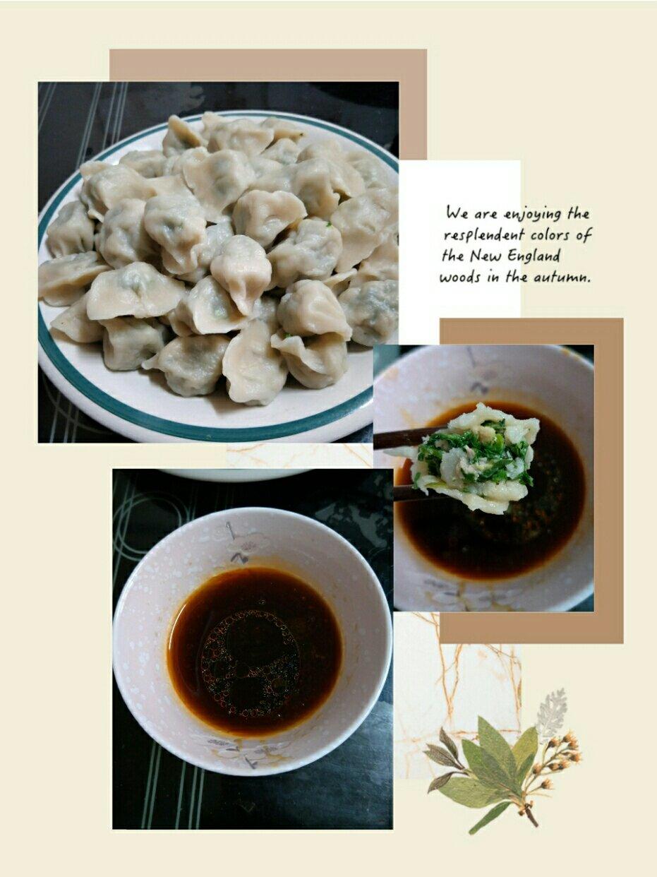 荠菜鲜肉饺子