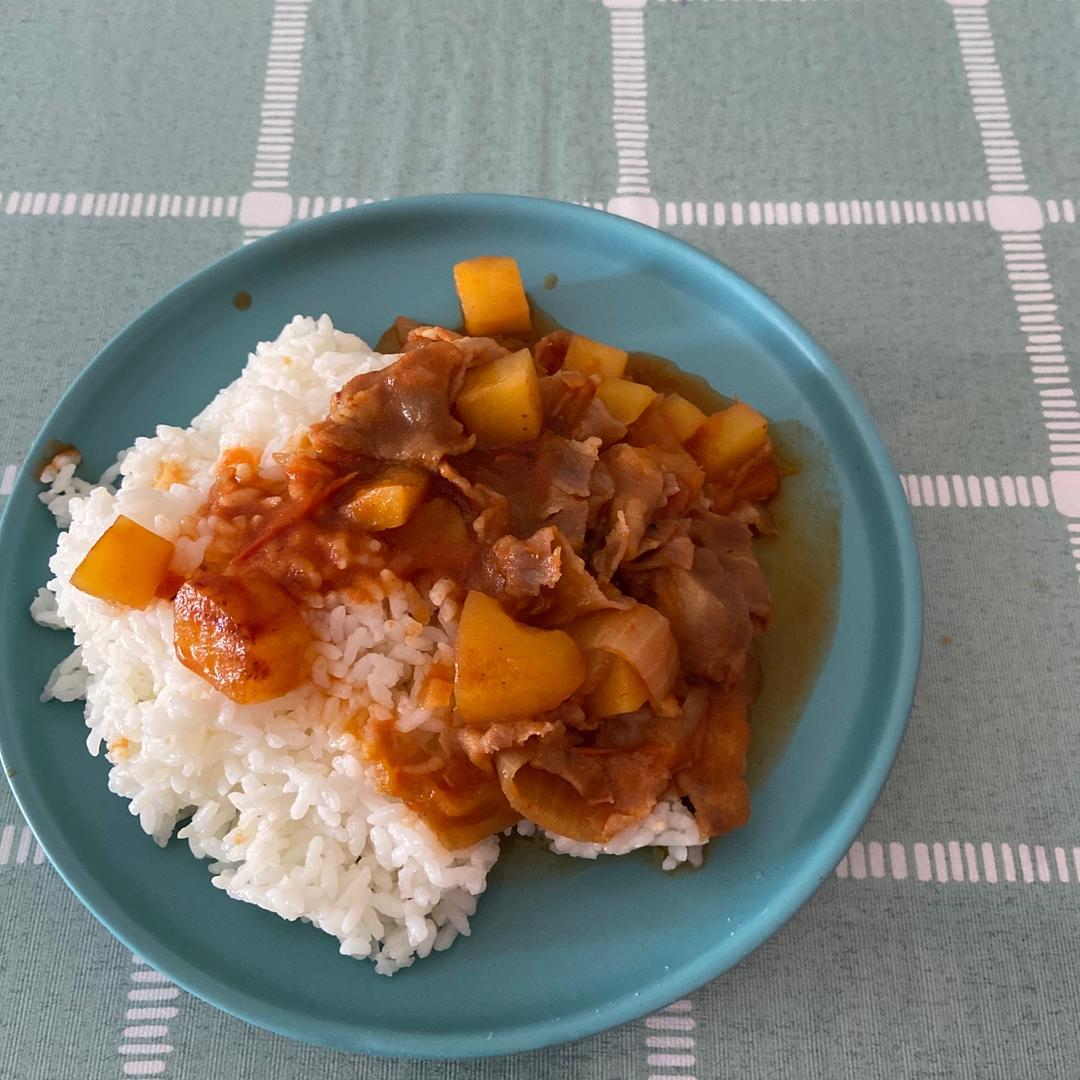 超快手的番茄土豆肥牛饭