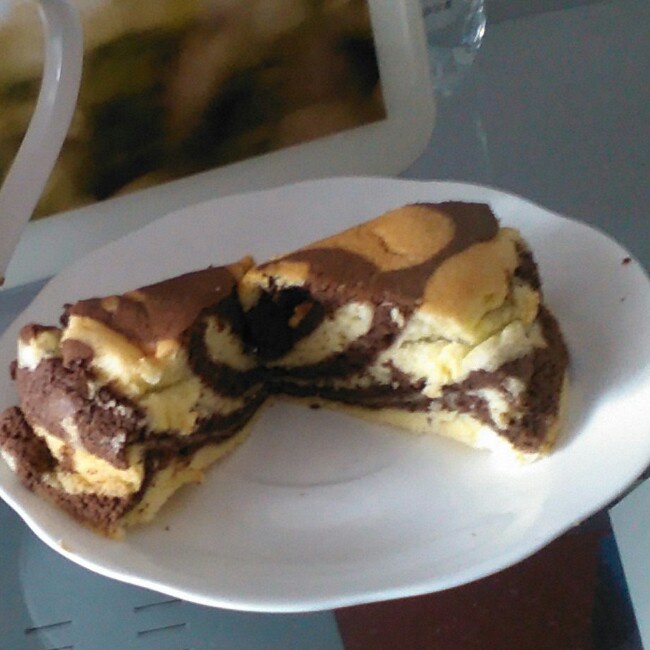 两蛋六寸斑纹戚风